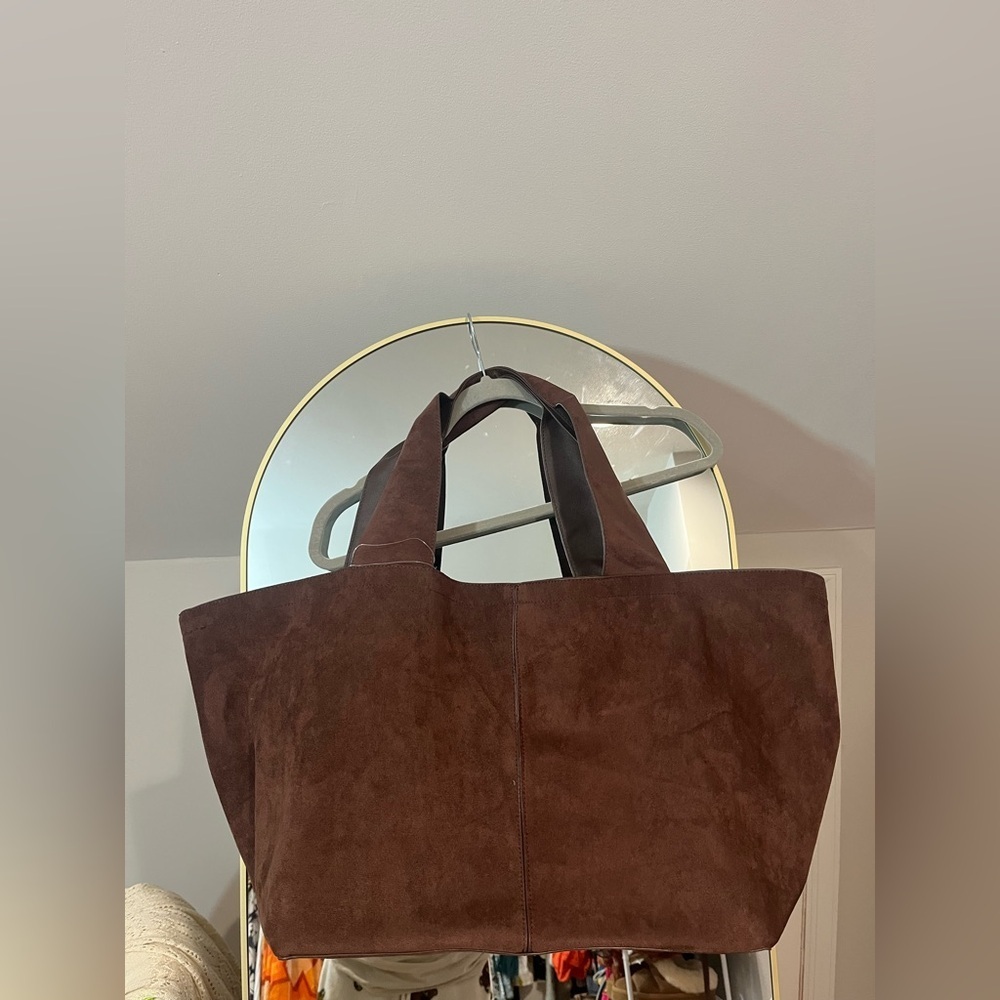 Blair Reversible Vegan Suede Tote - Picture 7 of 10